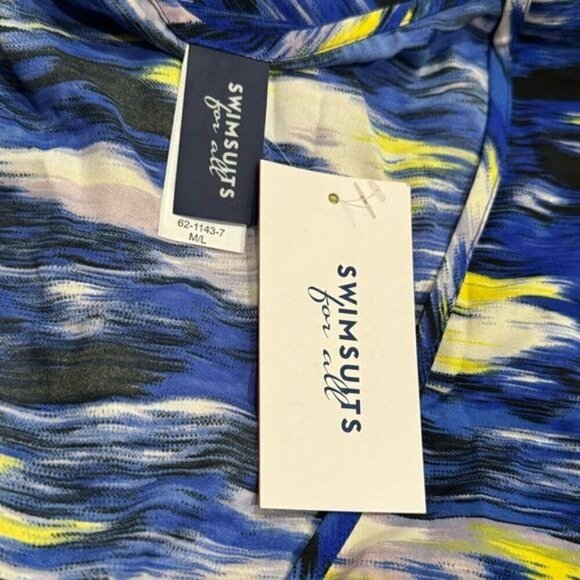 NEW Swimsuits For All Bathing Suit Coverup Coastal Resort Hawaiian Size M/L - Picture 8 of 10